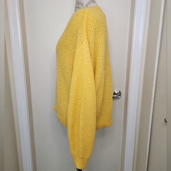 yellow knit sweater - Picture 2 of 7